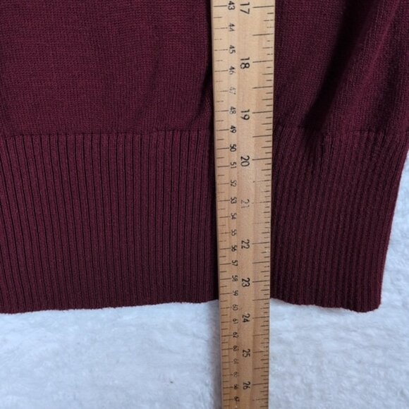 APRICOT Burgundy Knit Top - Picture 4 of 6